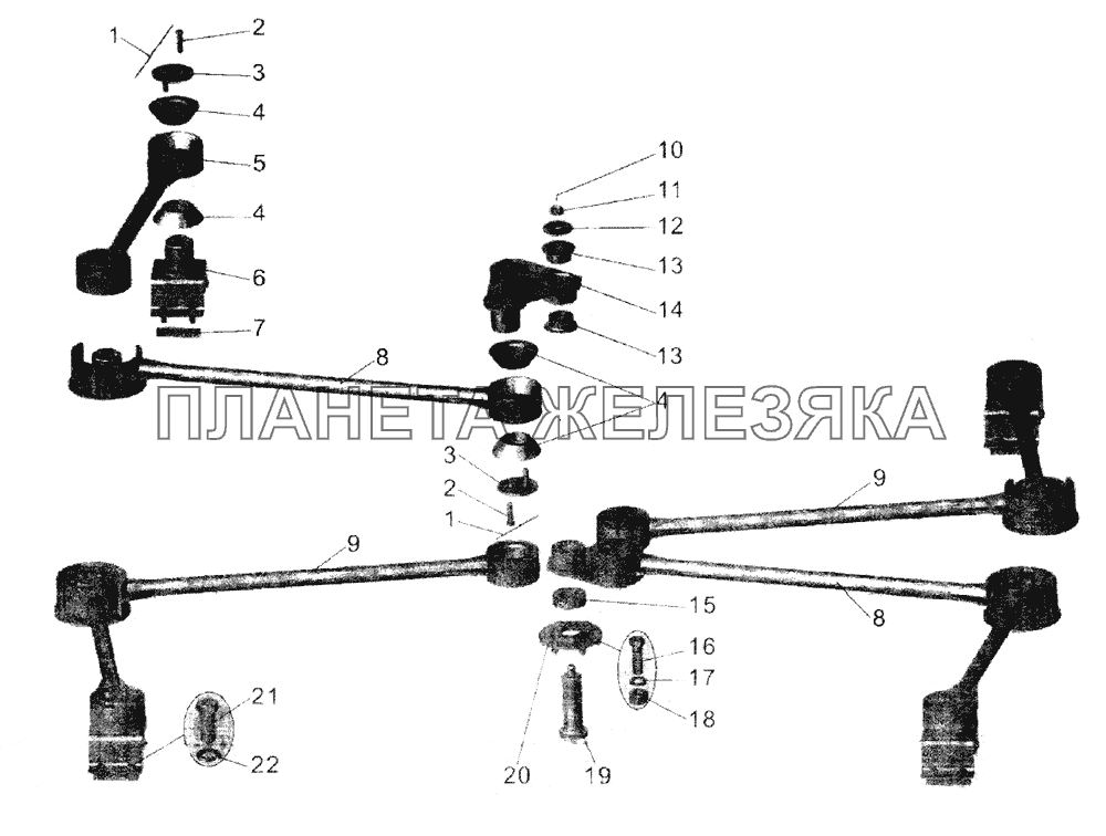 Установка стабилизатора положения рамки МАЗ-104С